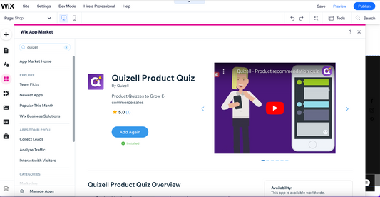 How to Embed Your Quiz to your WIX website